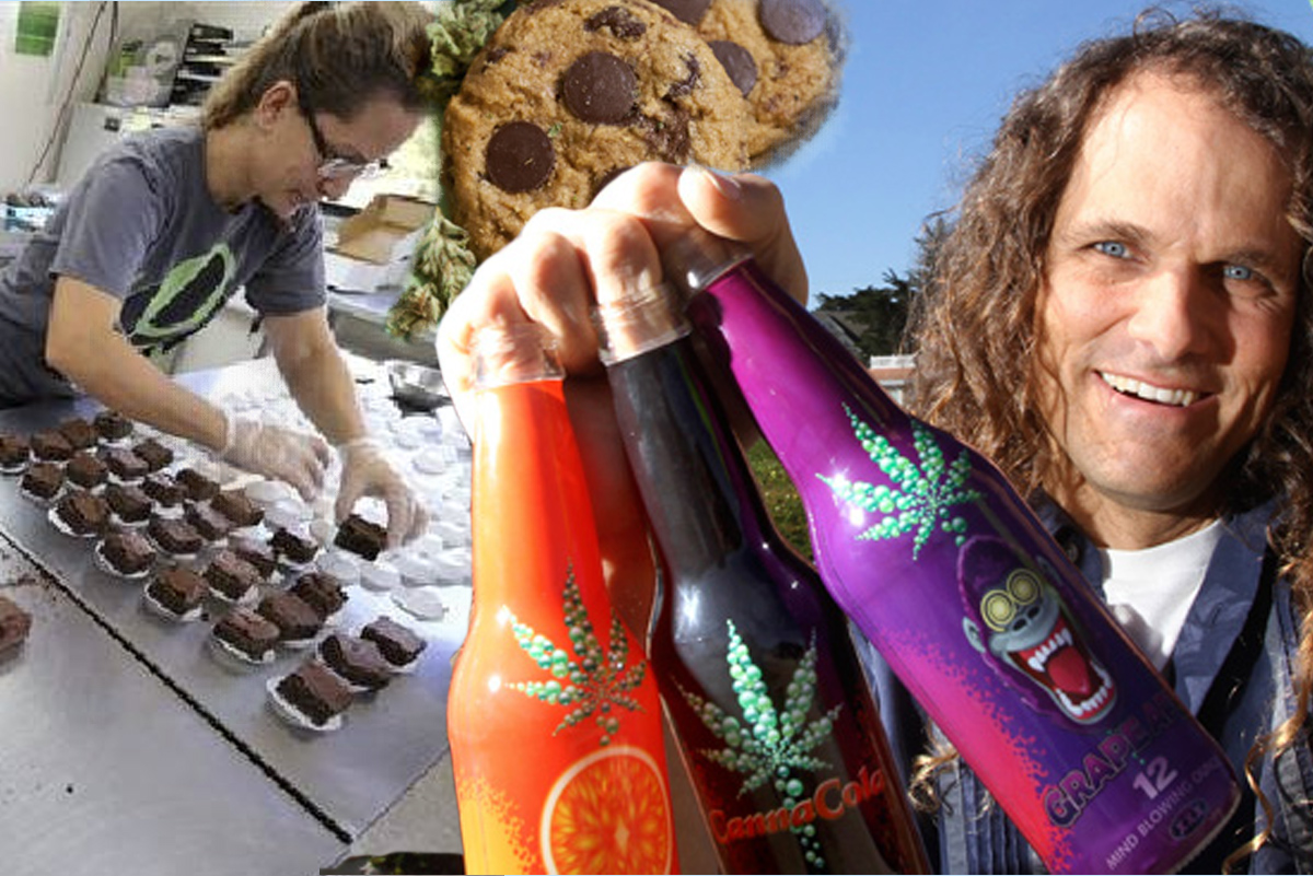 ciastka i cola z marihuana