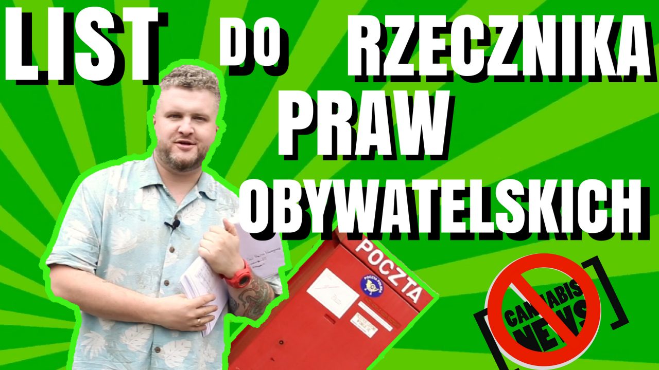 Cenzura na Youtube Cannabisnews - piszemy list do rzecznika praw obywatelskich, Adama Bodnara