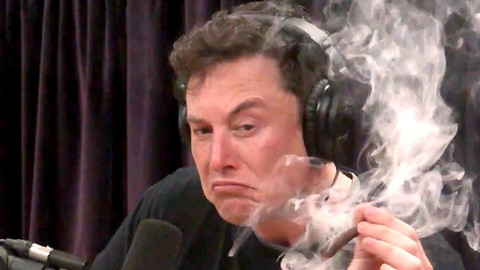 Elon musk zapalił skręta z marihuany