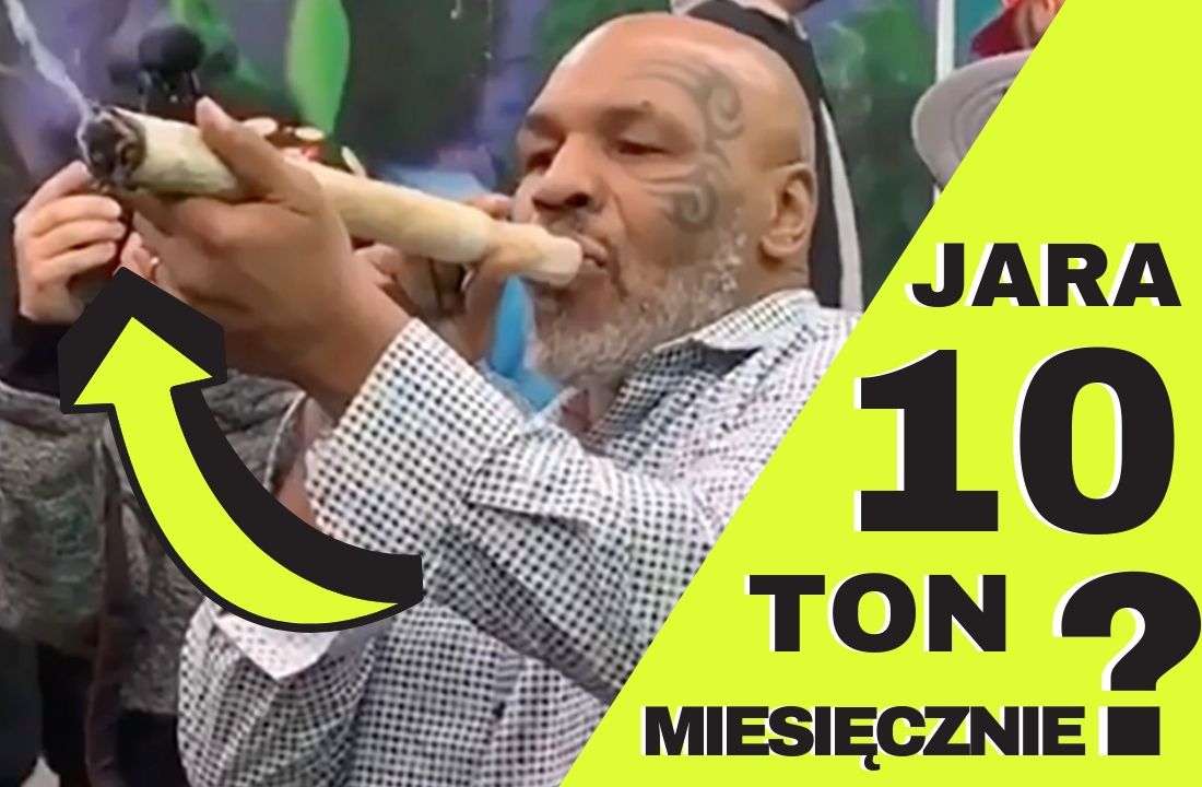 Mike Tyson w wywiadzie powiedzial ze pali 10 ton marihuany miesiecznie